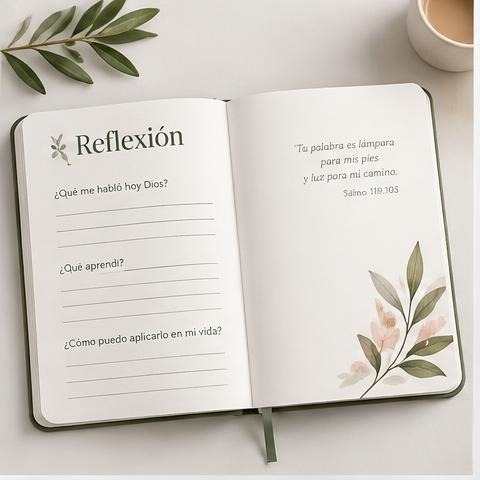 Mockup ilustrativo: Devocional basado en prédicas.